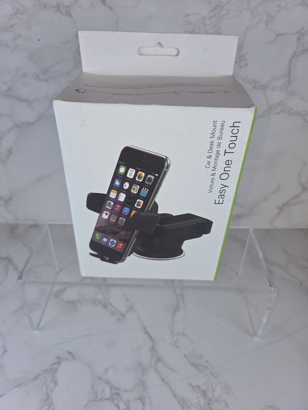 Easy One Touch Car & Desk Phone Mount - Black (B112)